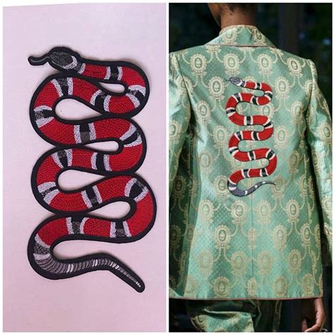 4.5 in gucci snake patches|gucci patch for sale .